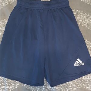 A pair of adidas boys running shorts.